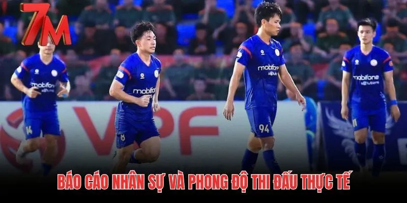 Tình hình nhân sự và phong độ thi đấu từ tin tức v-league