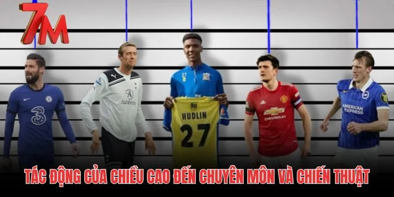 Tác động của thể hình đồ sộ đến chiến thuật sân cỏ